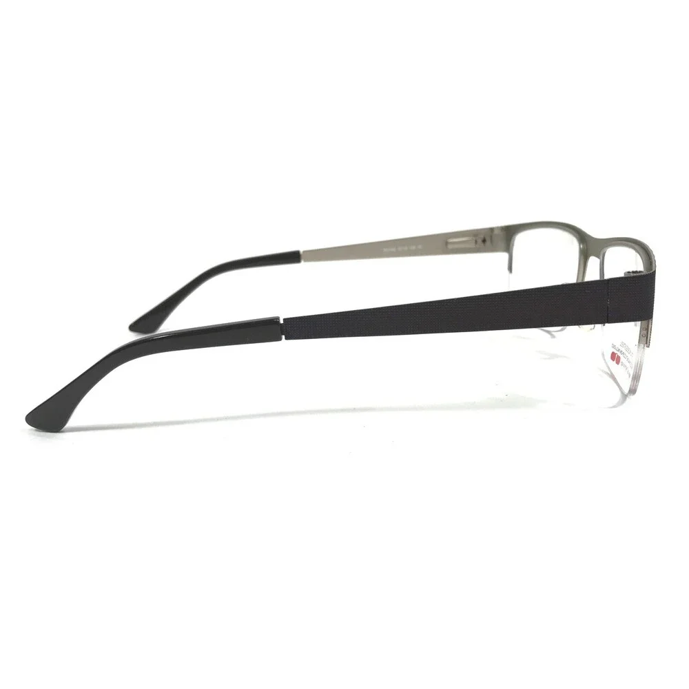 Takumi Eyeglasses Frames TK1102 10 Brown Grey Square Half Rim 57-19-145